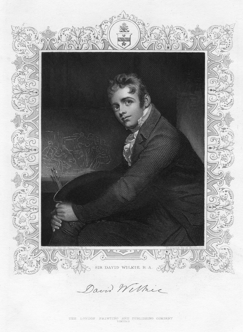 Sir David Wilkie 1785-1841, skotsk maler, 1800-tallet. af Henry Robinson