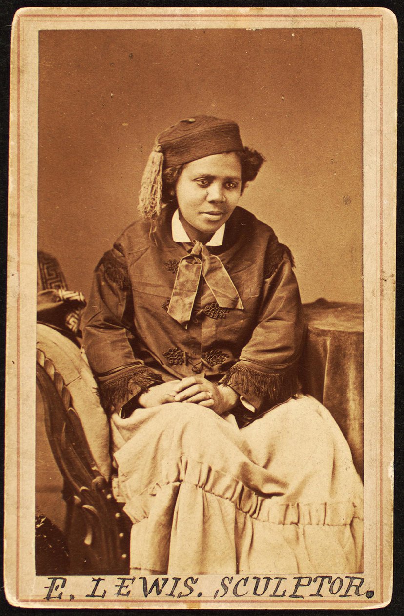 Carte de visite af Edmonia Lewis, ca. 1870 af Henry Rocher
