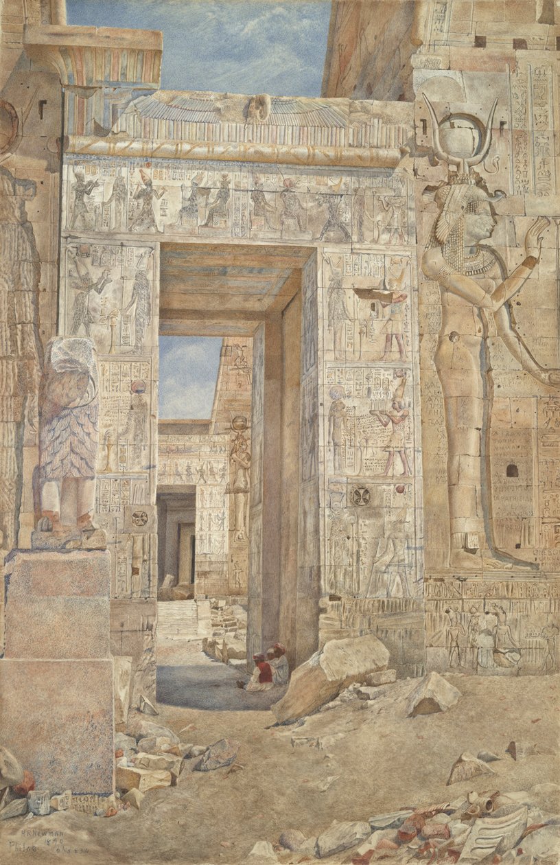 Tempel på øen Philae af Henry Roderick Newman