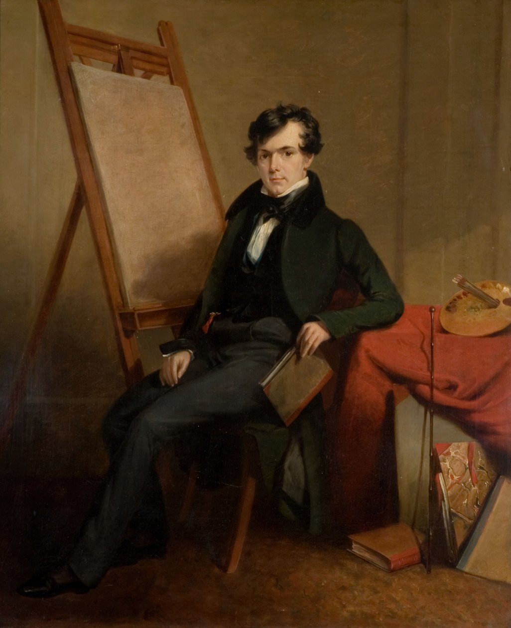 Portræt af kunstnerens selvportræt, 1826-1828. af Henry Room