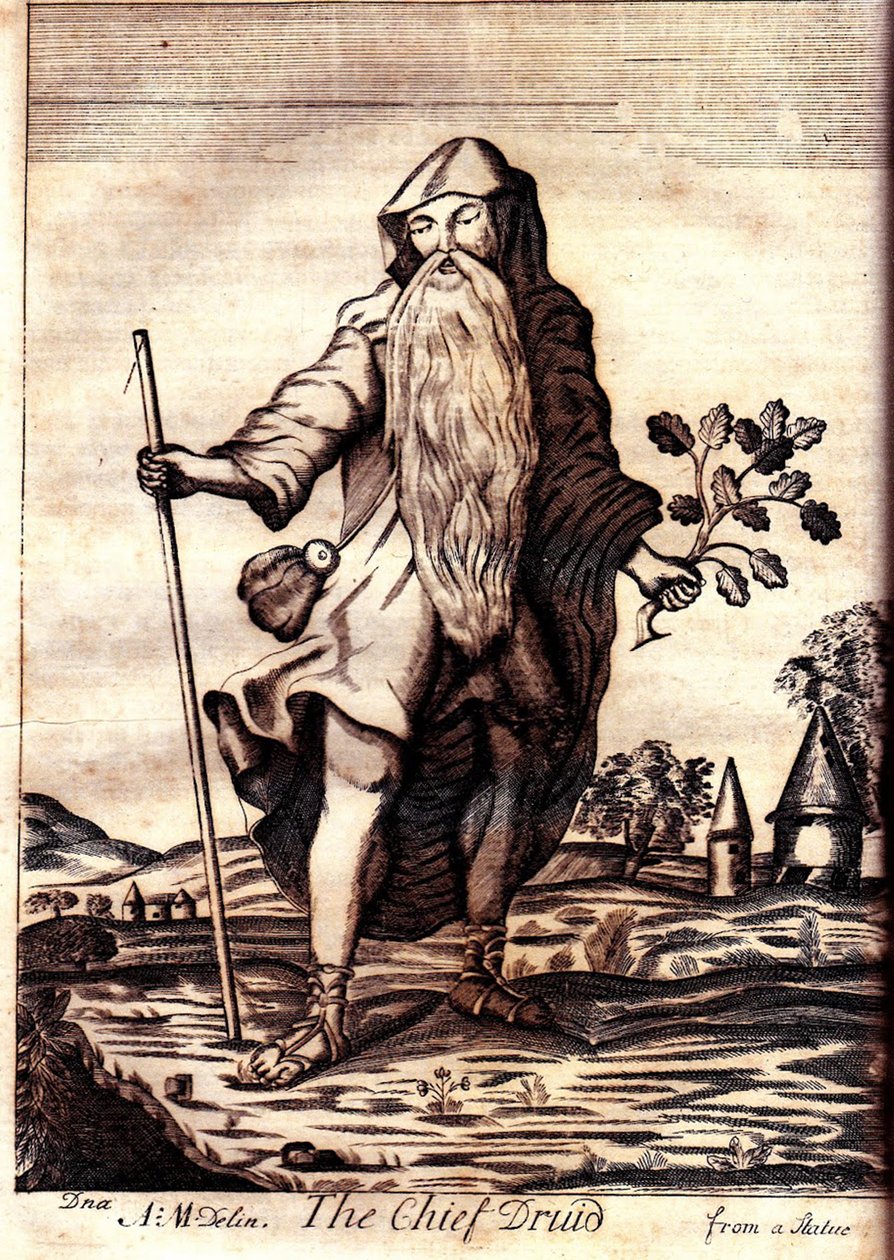 Chief Druid fra Mona Antiqua Restaurata, 1723 af Henry Rowlands