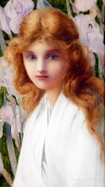 Iriser, ca. 1885 (tempera på gesso) af Henry Ryland