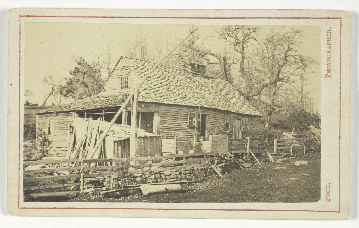 Uden titel (Hytte med brønd) af Henry S. Peck
