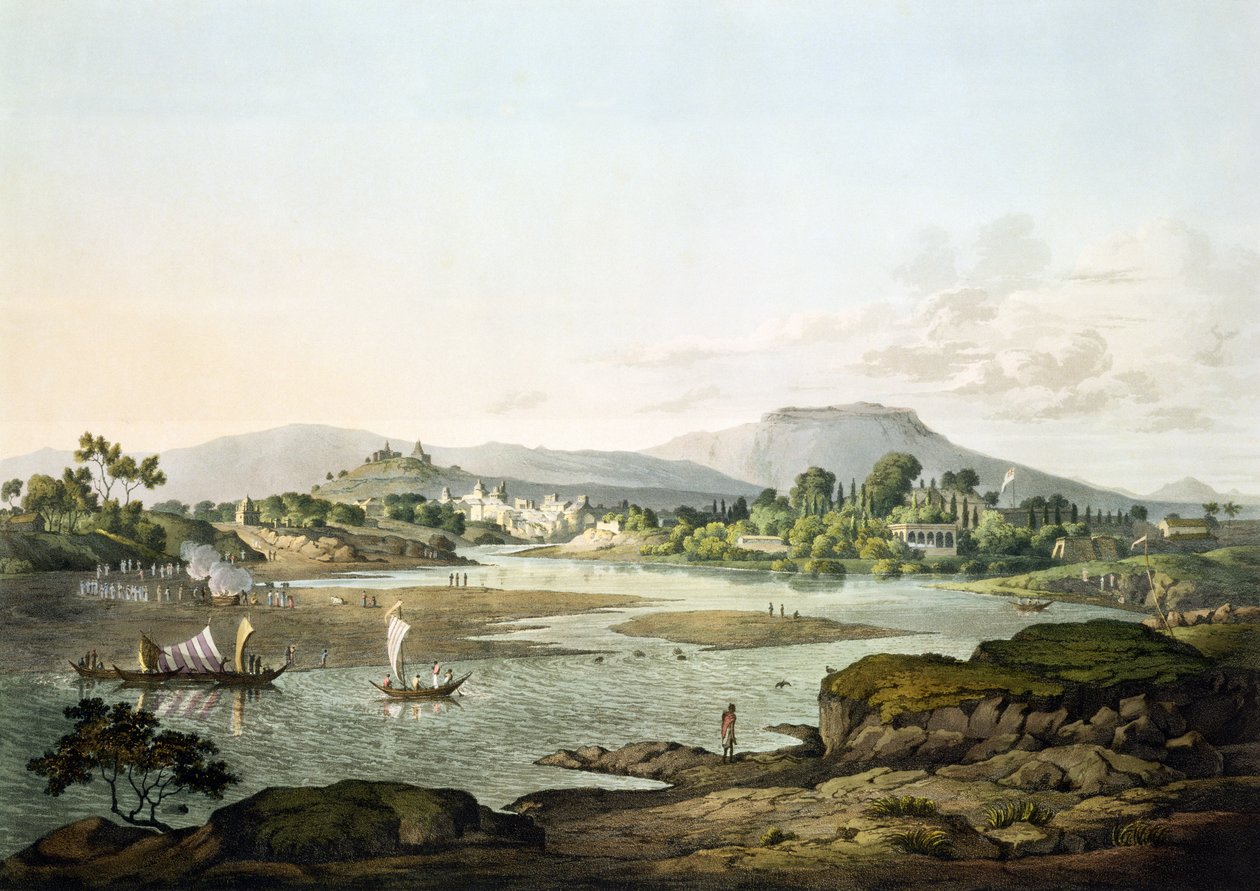 Poonah, plade XIII, graveret af Daniel Havell (1785-1826) 1809 af Henry Salt