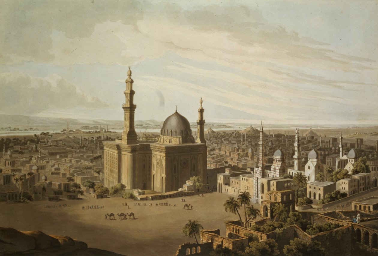 Udsigt over Grand Cairo, indgraveret af Daniel Havell (1785-1826) 1809 af Henry Salt