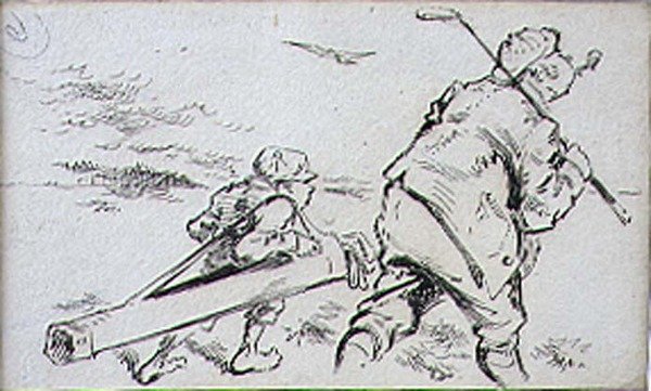 The Bumbling Golfer, illustration fra 
