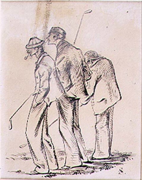 The Lethargic Golfers, illustration fra 