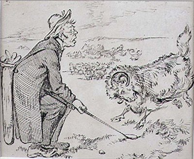 The Surprised Golfer, illustration fra 