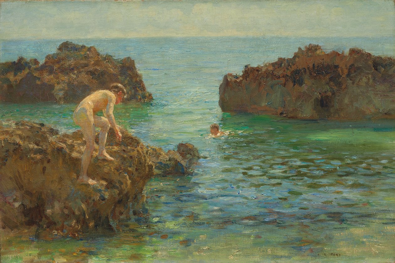Drenge bader af Henry Scott Tuke