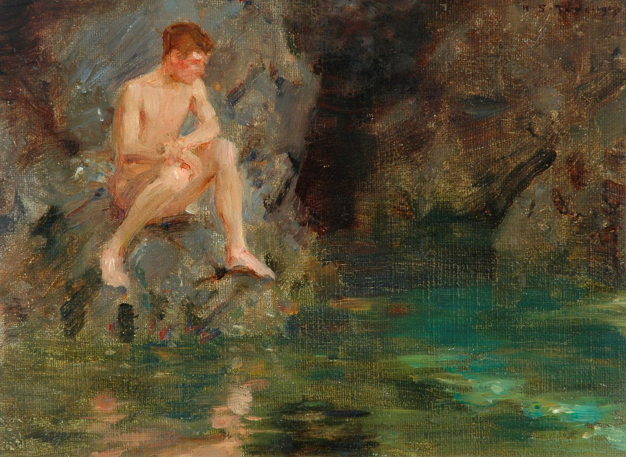 Portræt af David Bone - Cornwall, 1913 af Henry Scott Tuke