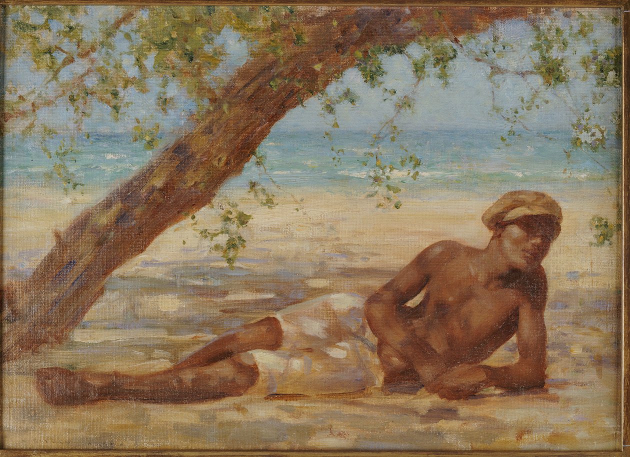 Samuel under et træ, Jamaica af Henry Scott Tuke