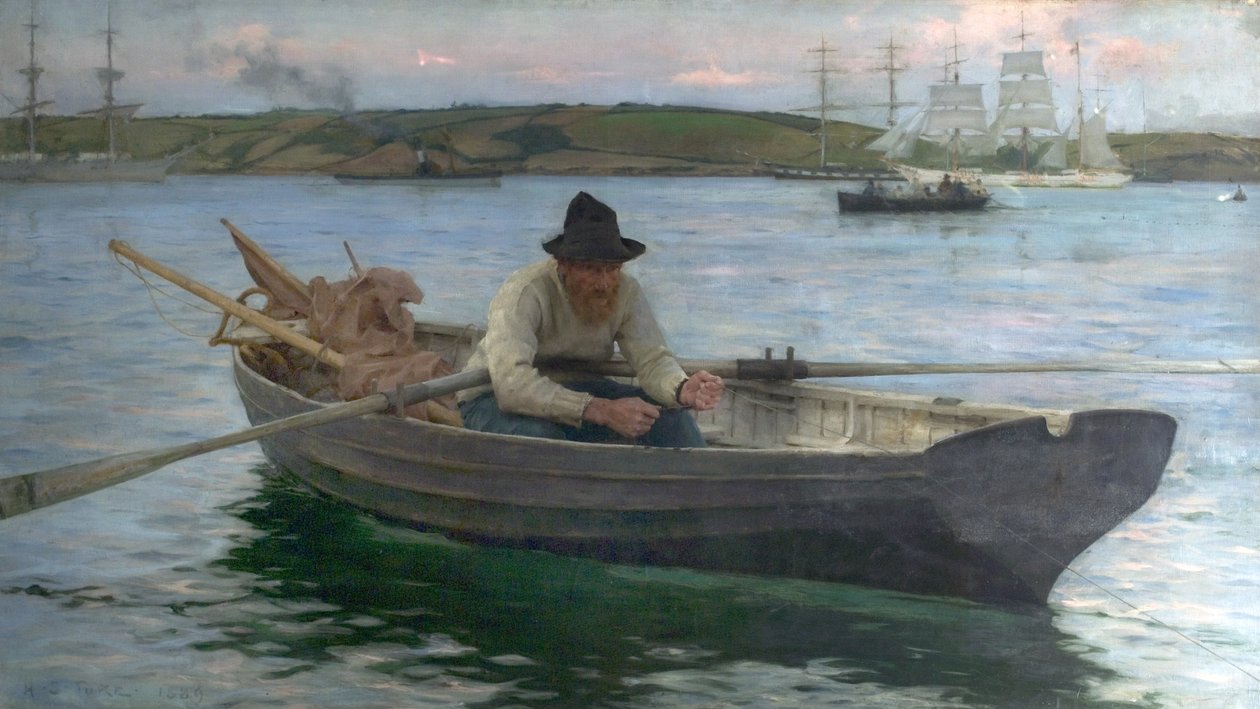 Fiskeren, 1888-89 af Henry Scott Tuke