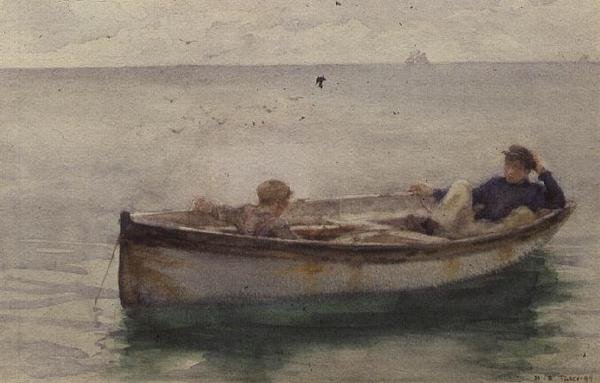 To drenge i en robåd af Henry Scott Tuke