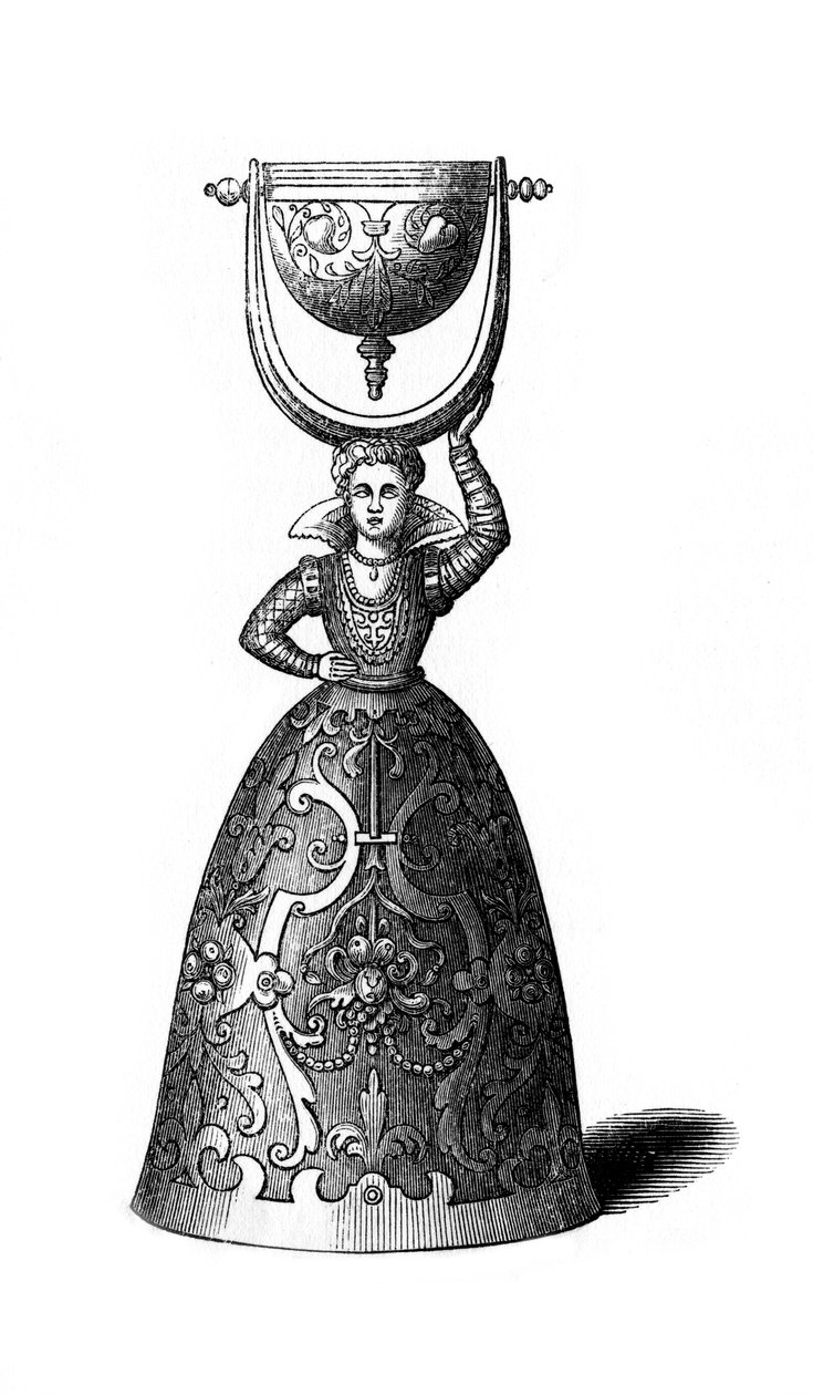 Klokke, 17. århundrede, 1843. af Henry Shaw