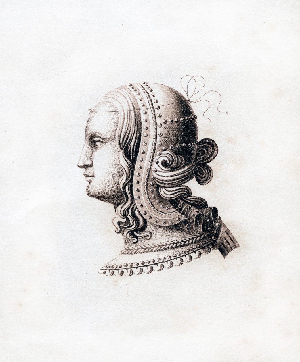 Hovedbeklædning, begyndelsen af det 16. århundrede, 1843. af Henry Shaw