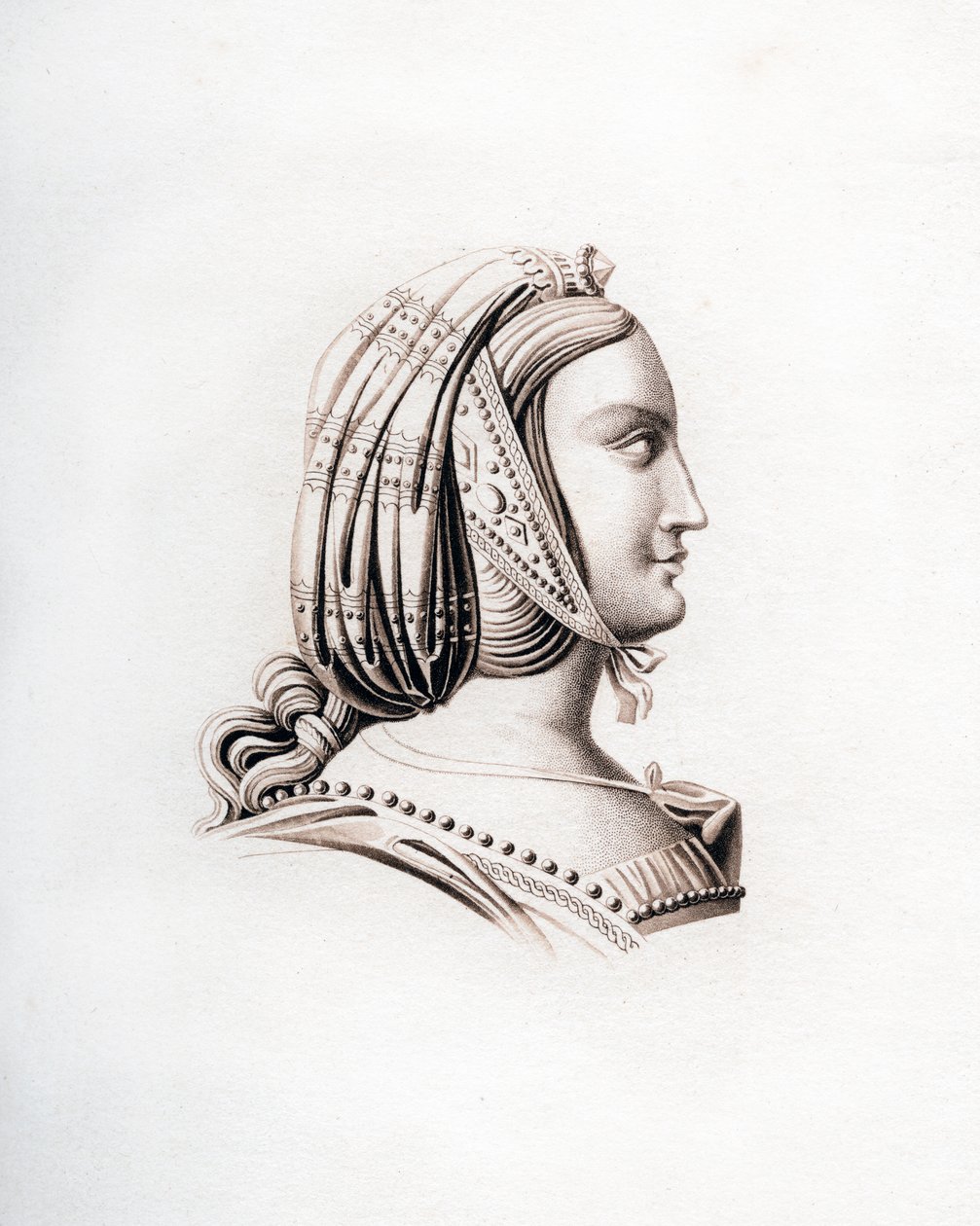 Hovedbeklædning, begyndelsen af det 16. århundrede, 1843. af Henry Shaw