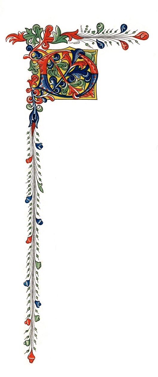 Indledende bogstav D, c1445, 1843. af Henry Shaw