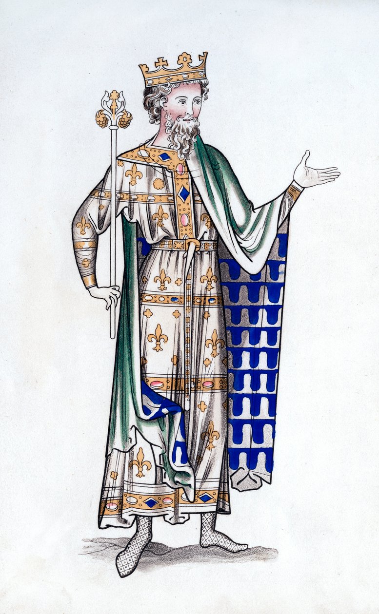 King, slutningen af det 12. århundrede, 1843. af Henry Shaw