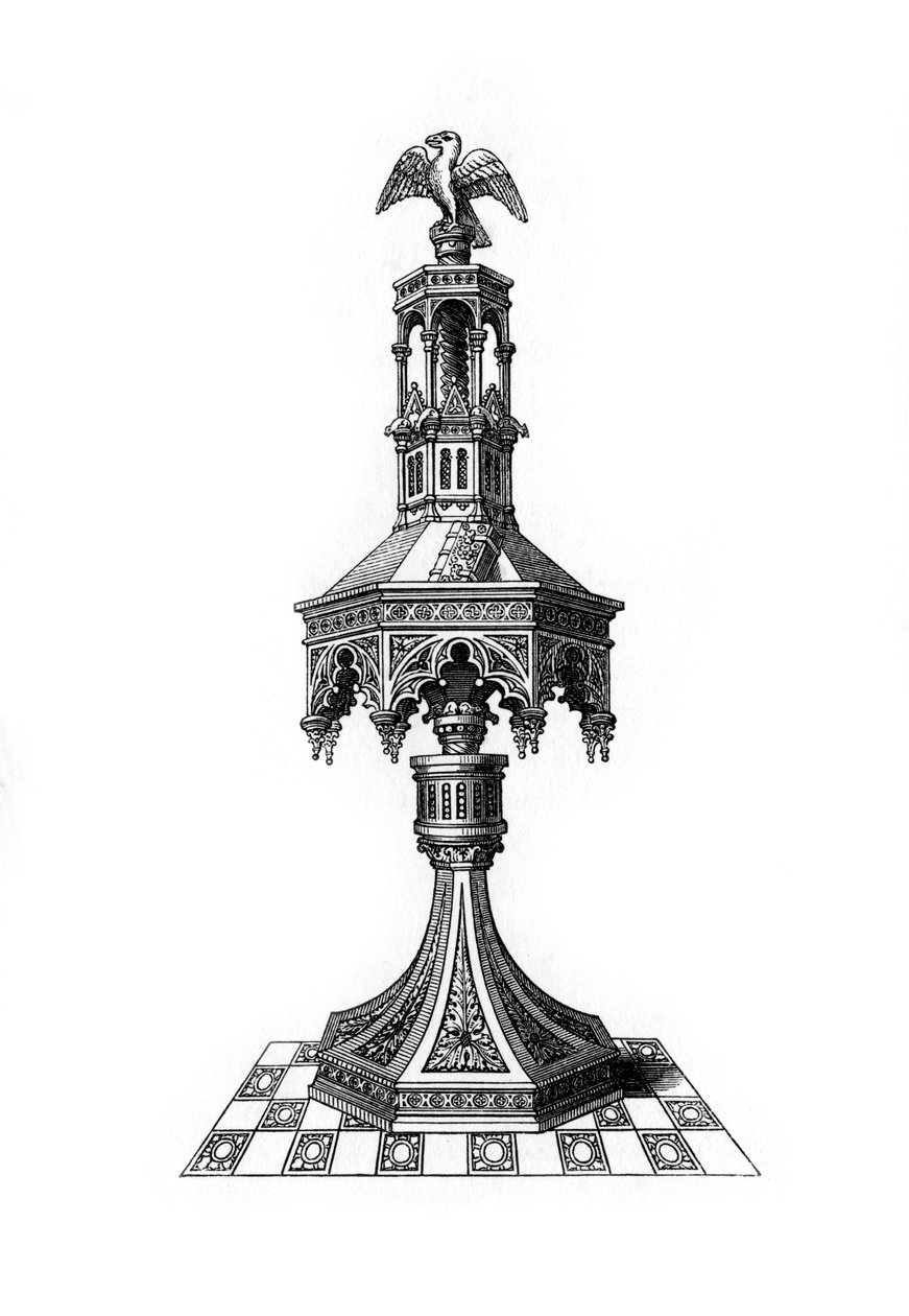 Talerstol, c1400-tallet, 1843. af Henry Shaw