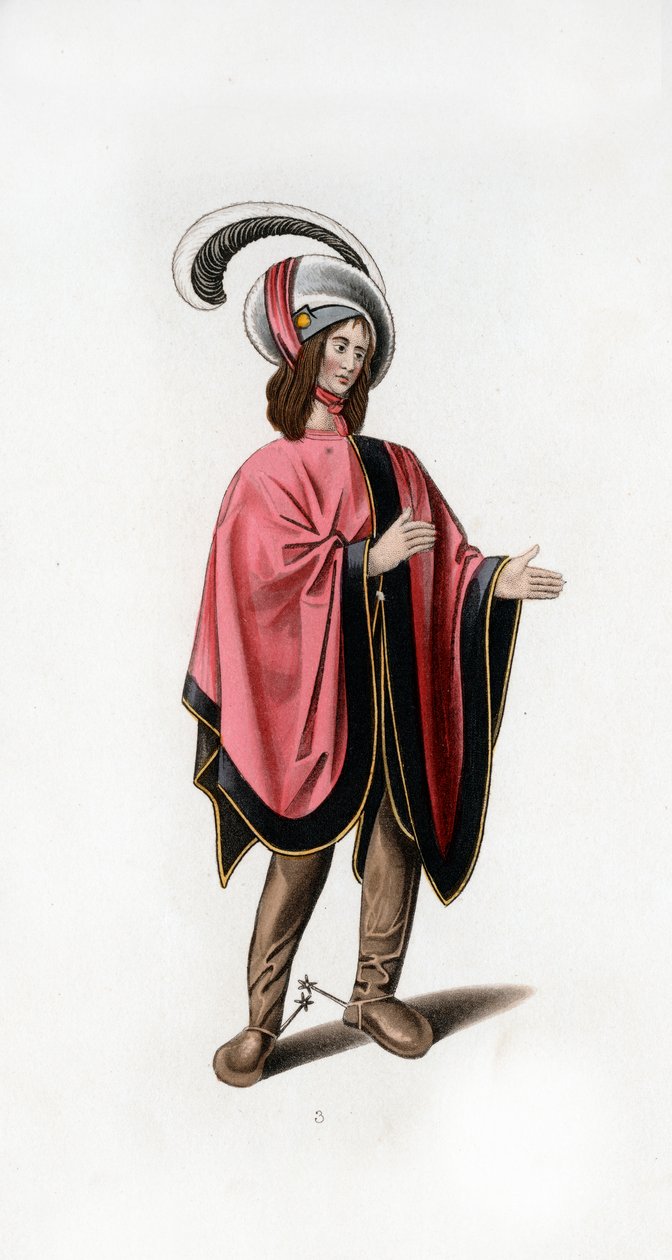 Mandskjole, c1480, 1843. af Henry Shaw