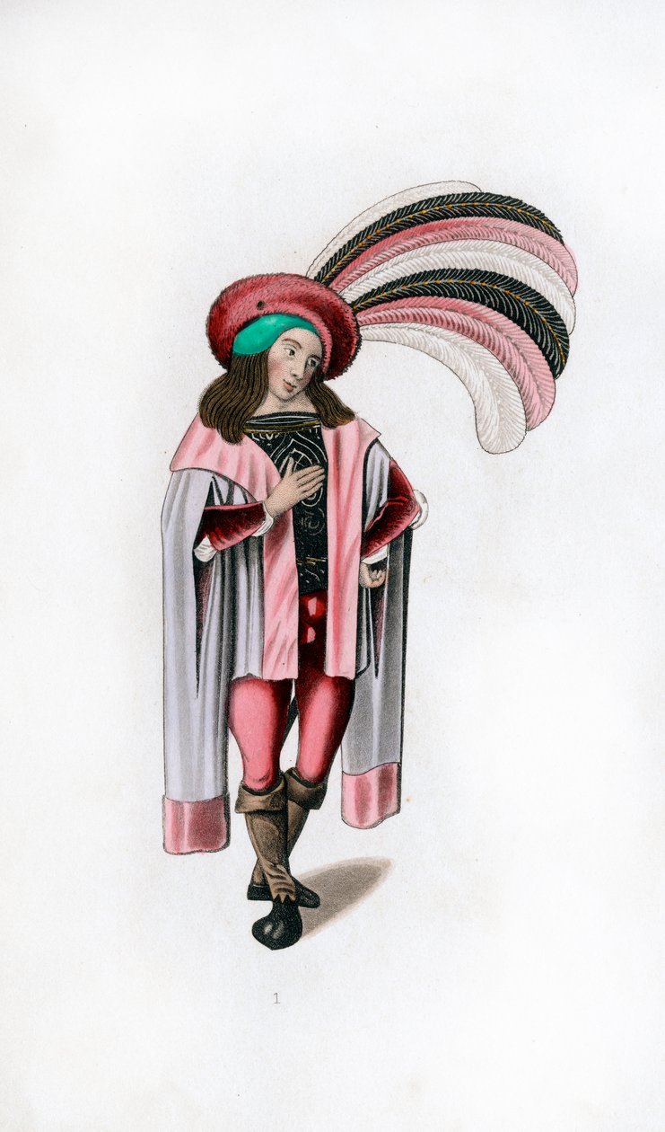 Mandskjole, c1480, 1843. af Henry Shaw