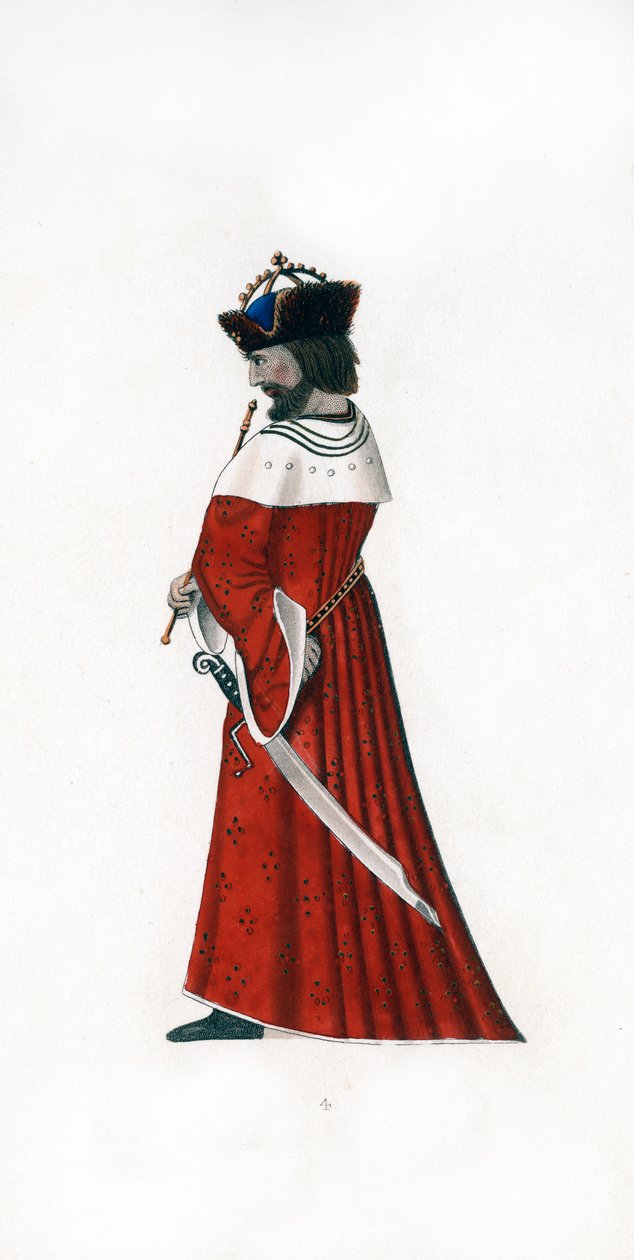 Mandskjole, c1480, 1843. af Henry Shaw