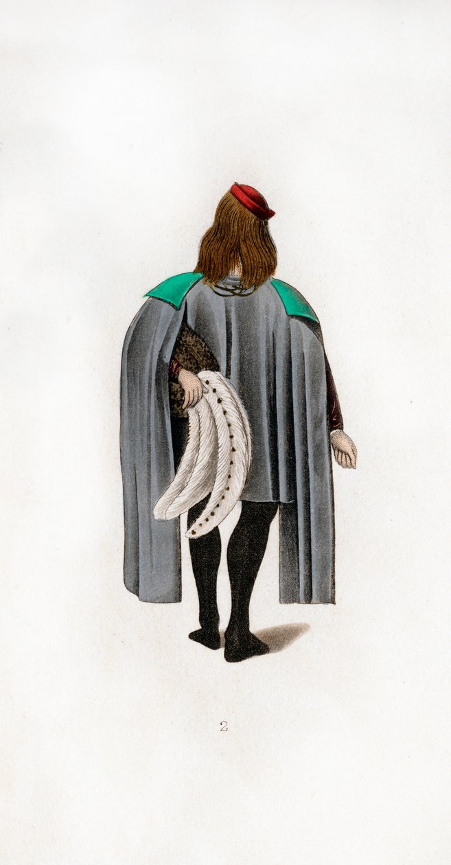 Mandskjole, c1480, 1843. af Henry Shaw
