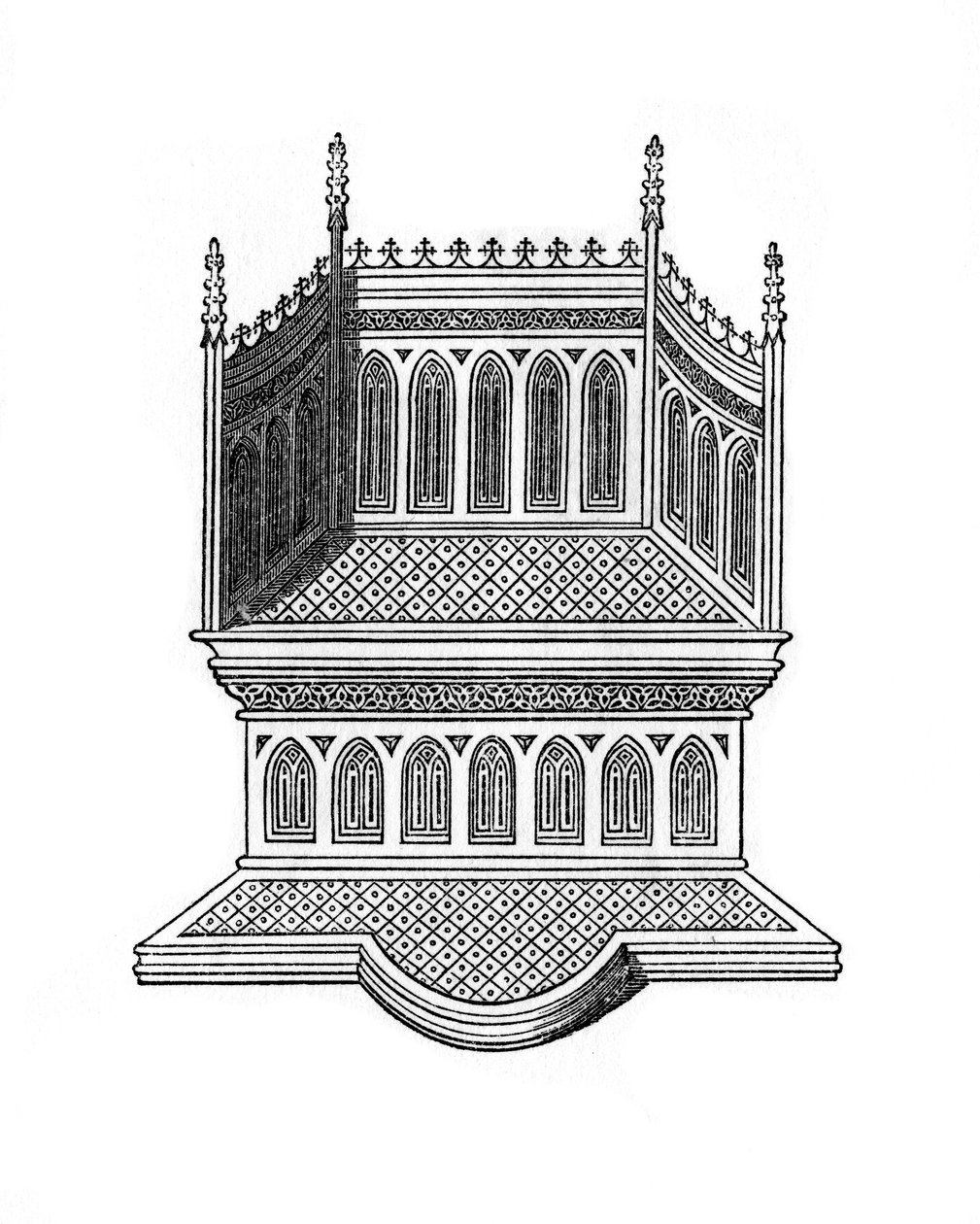 Throne, 1843. af Henry Shaw