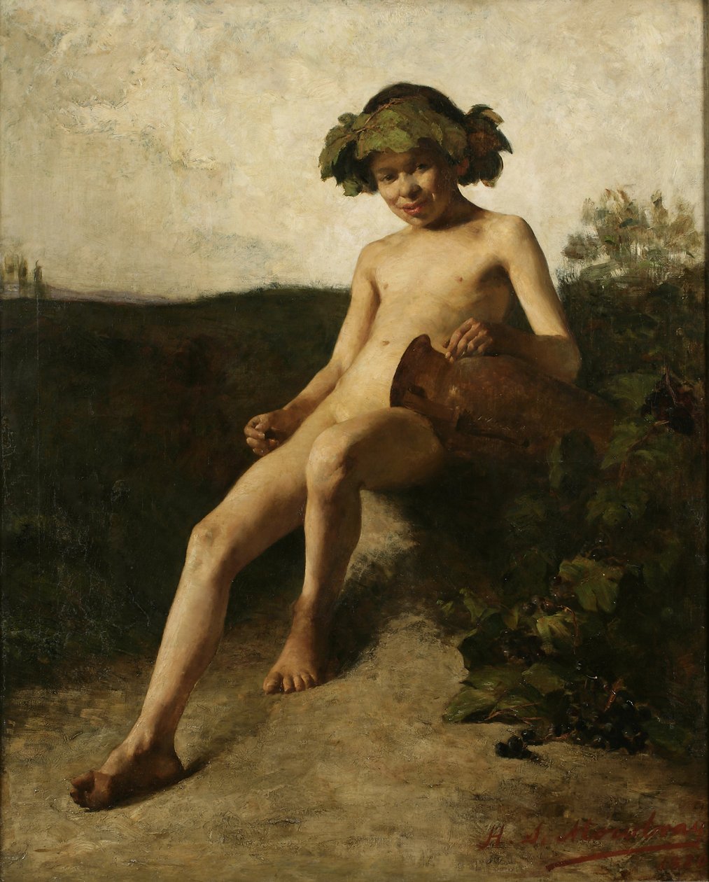 LInfant Bacchus, 1880 af Henry Siddons Mowbray
