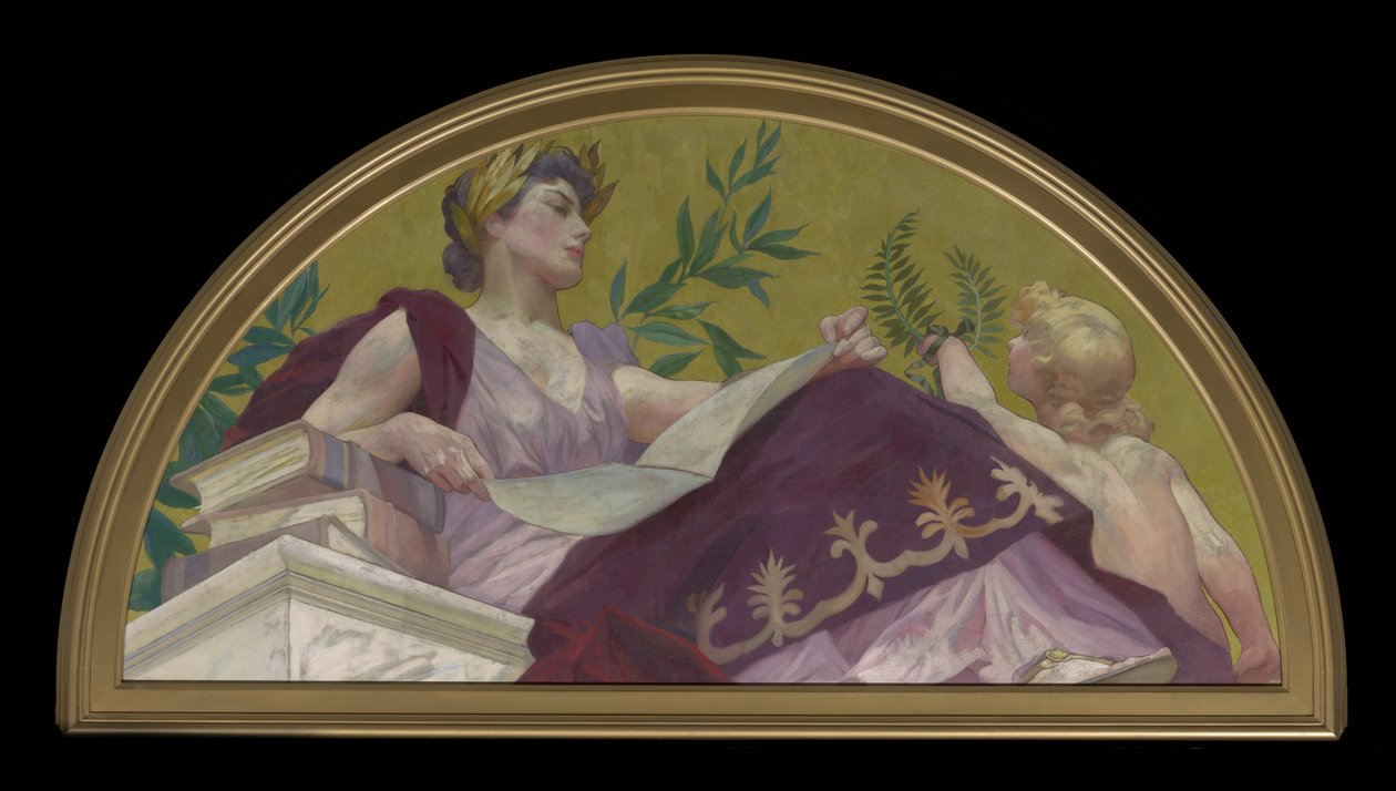 Litteraturmuseet, 1893 af Henry Siddons Mowbray