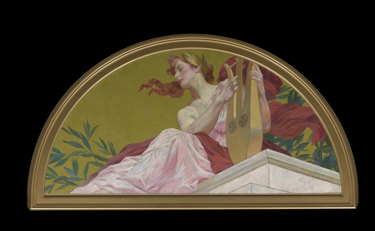 Muse for lyrisk poesi, 1893 af Henry Siddons Mowbray