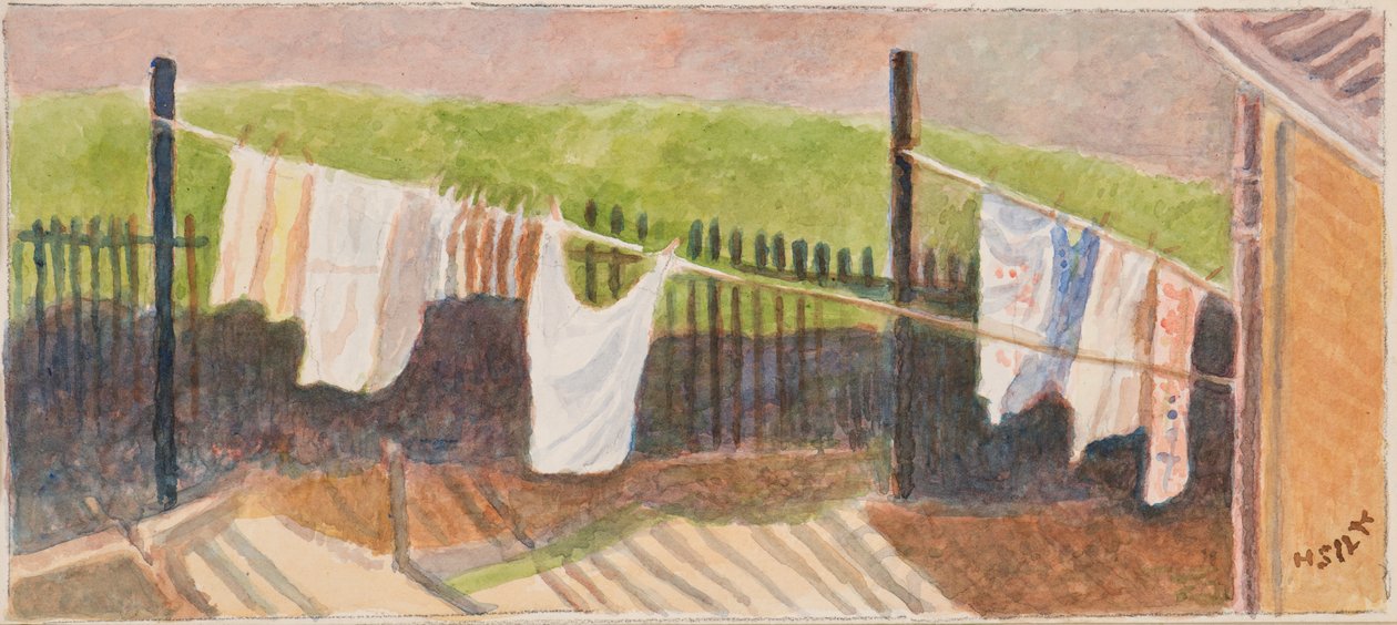 Rounton Road vaskelinjer, ca. 1930 af Henry Silk