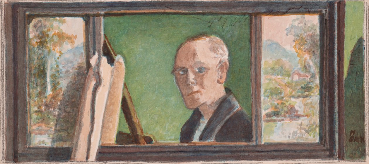 Selvportræt, ca. 1930 af Henry Silk