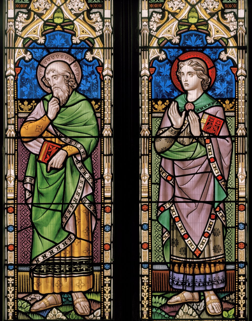 St Luke og St John, ca. 1859 (farvet glas) af Henry Stacey Marks