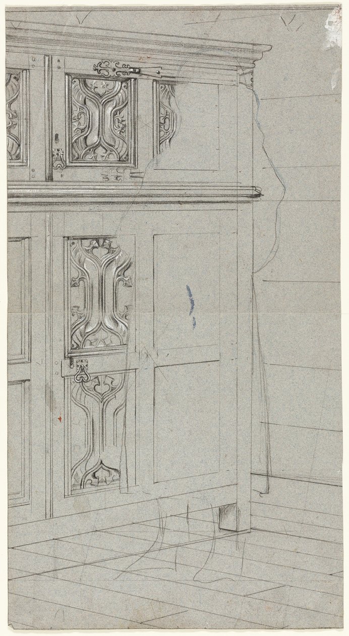 Skitse af et kabinet af Henry Stacy Marks