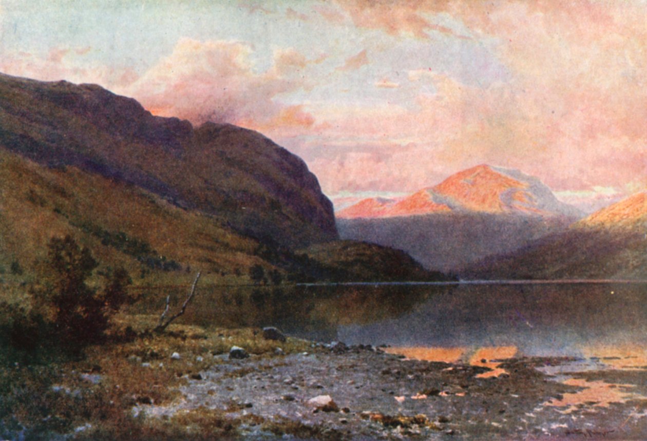Loch Lubnaig, Perthshire (farvelitografi) af Henry Sutton Palmer