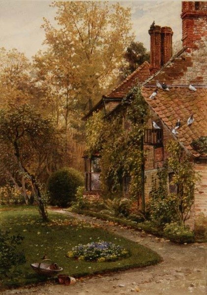 Round My House: A Side of the Cottage, Elm Grove, Ripley, Surrey af Henry Sutton Palmer
