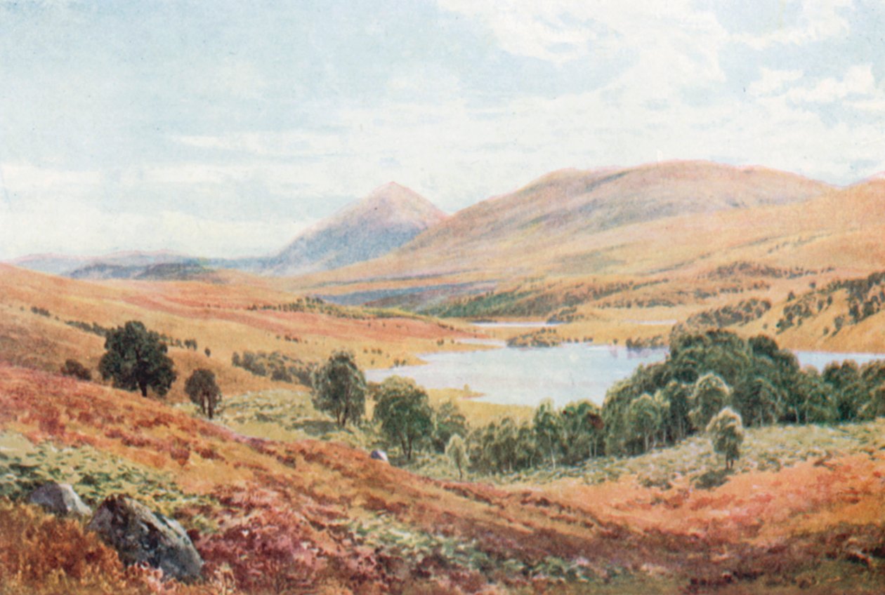 Tomdoun, Glen Garry, Inverness-Shire (farvelitografi) af Henry Sutton Palmer