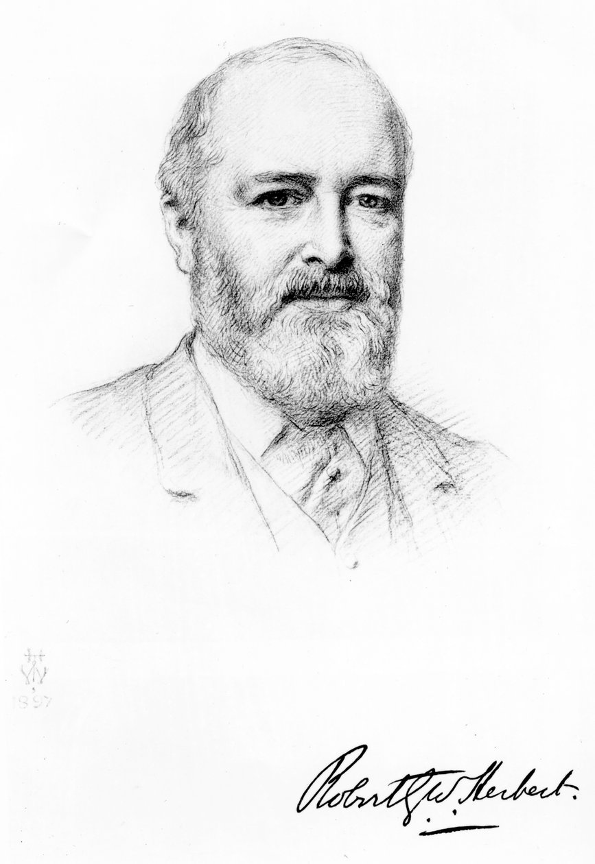 Sir Robert Herbert, 1897 af Henry Tanworth Wells