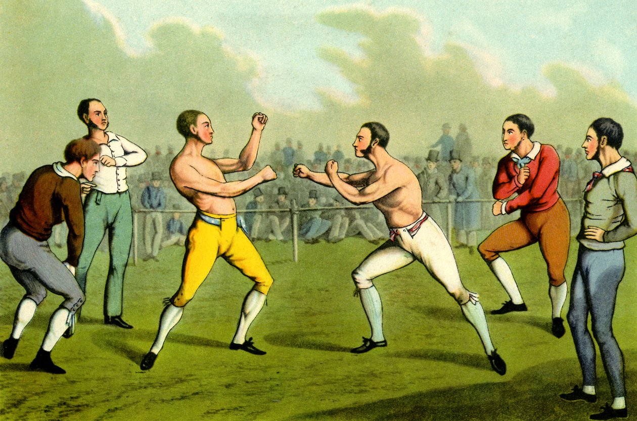 Bar-kno boksning af Henry Thomas Alken
