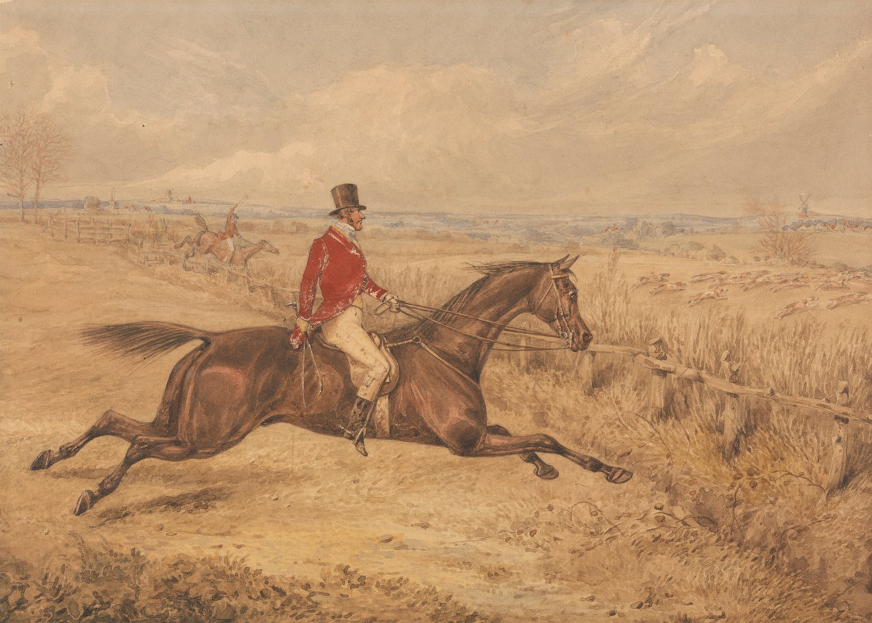 Opladning af et oksehegn af Henry Thomas Alken