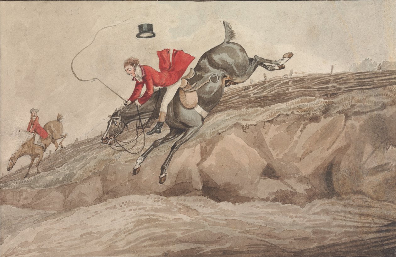 «At gøre sagen: og sagen gjort:» at udføre springet nedad af Henry Thomas Alken