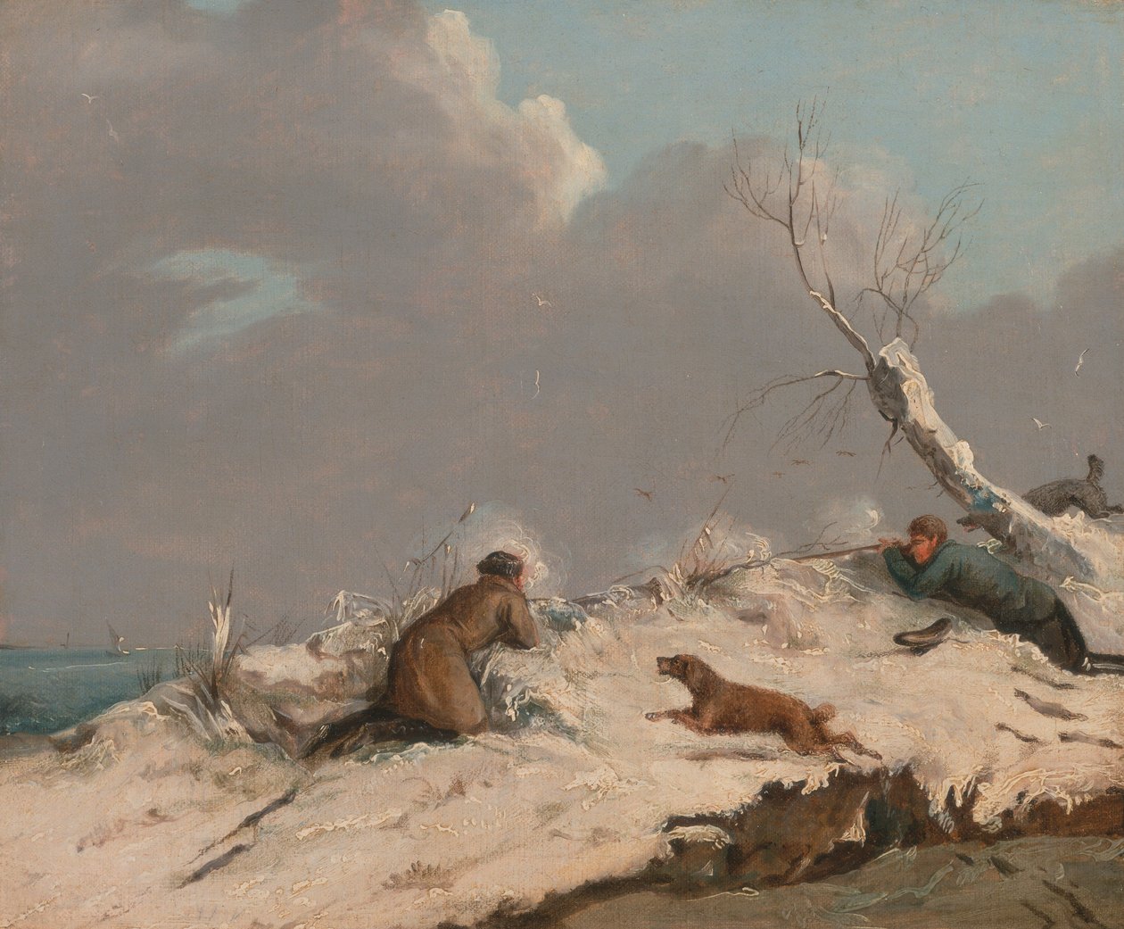Andeskydning om vinteren af Henry Thomas Alken