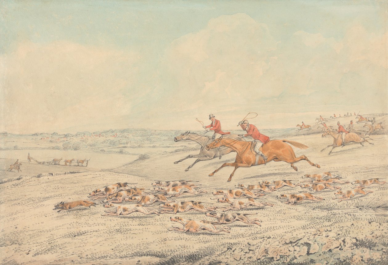 Jagt for fuld hals af Henry Thomas Alken