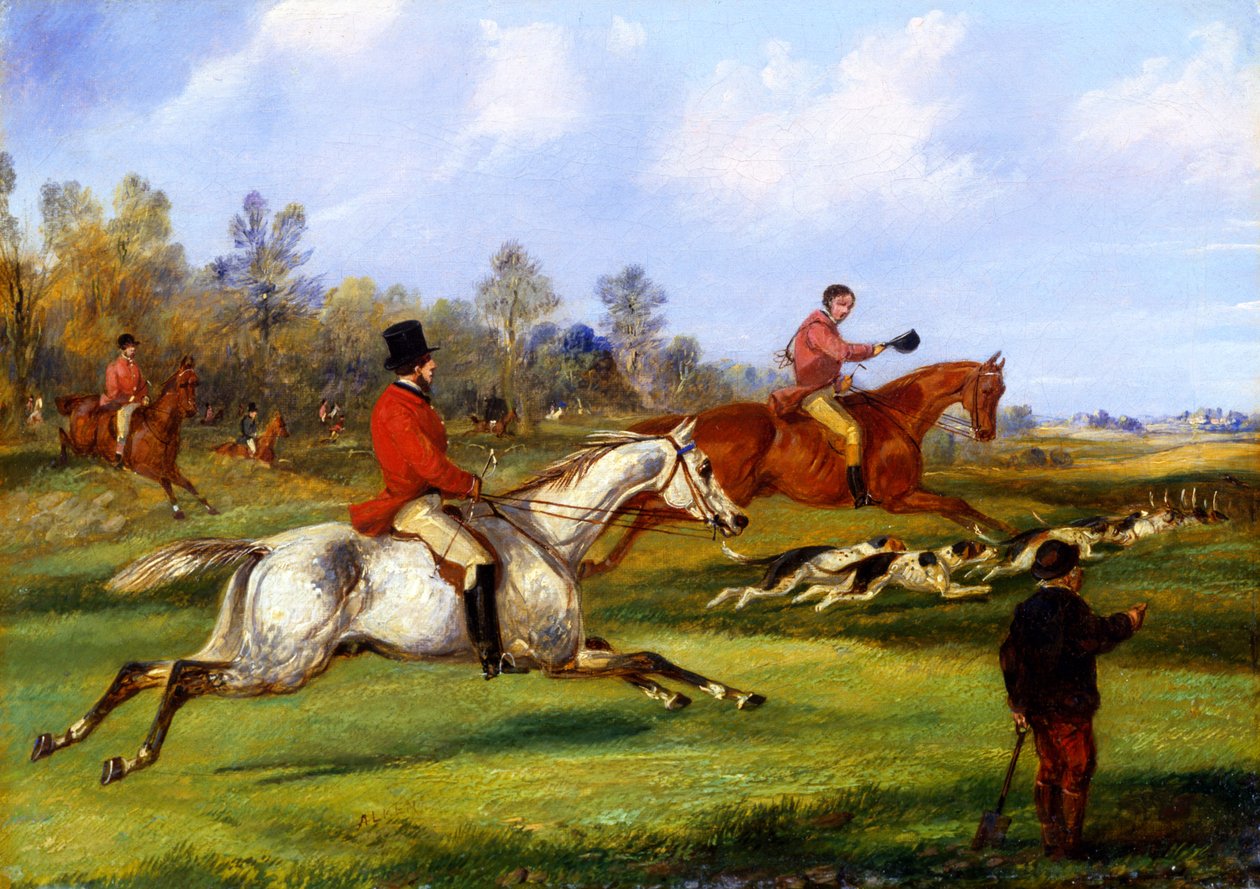 Fuldt skrig, ca. 1840 af Henry Thomas Alken