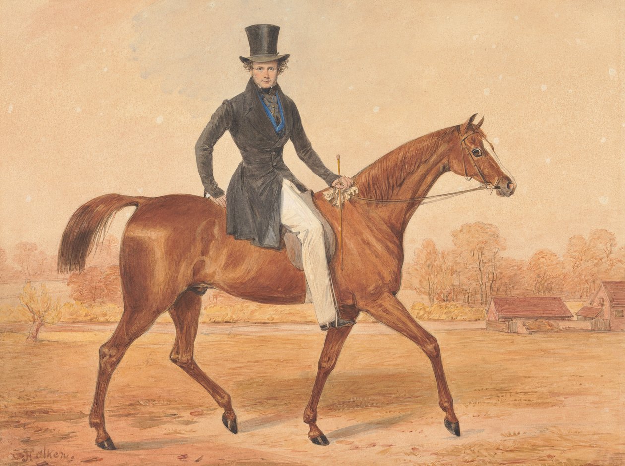 H. Grant til hest af Henry Thomas Alken