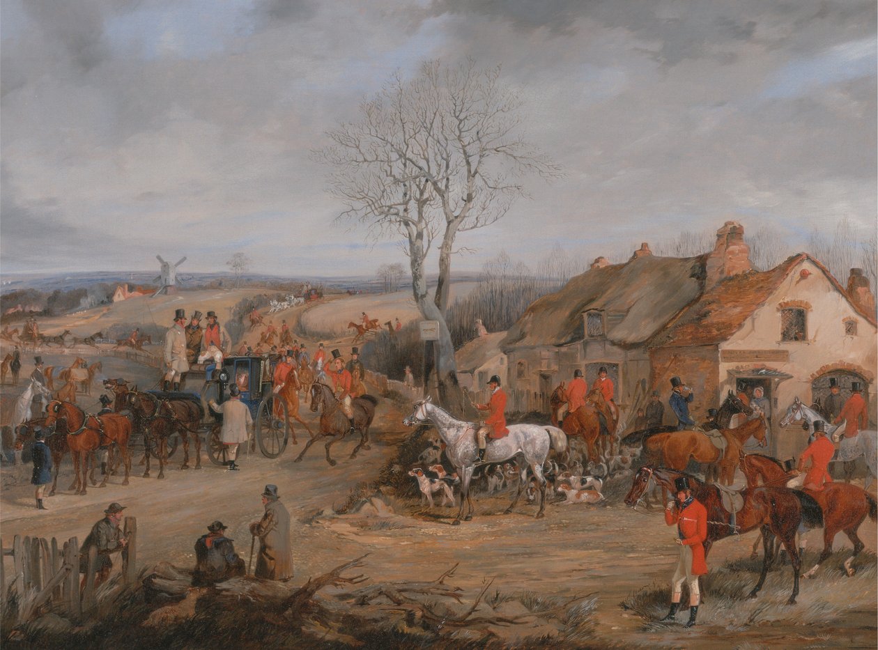 Jagtscene: Mødet af Henry Thomas Alken