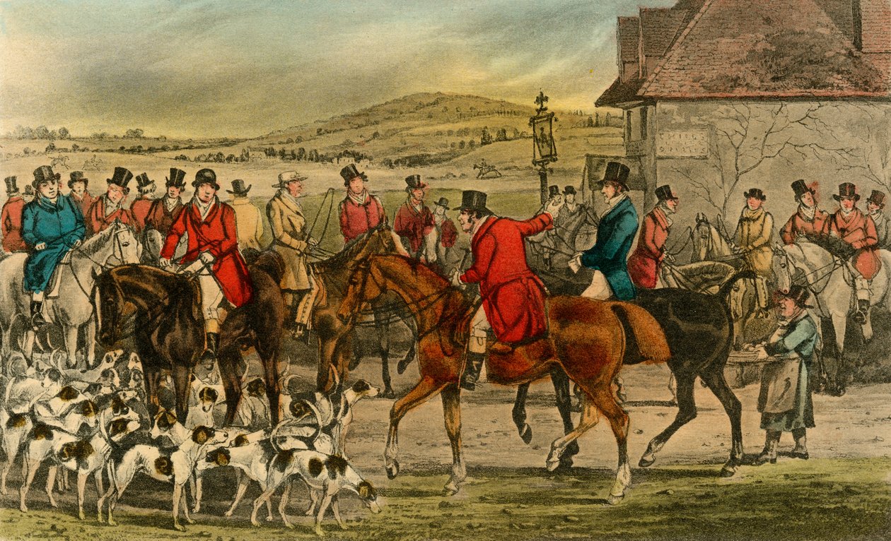 Mr. Jorrocks introducerer Yorkshireman til Surrey, 1838 af Henry Thomas Alken