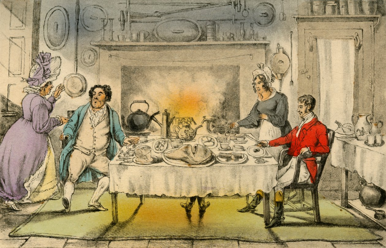 Mr Jorrocks Hunt Breakfast: a Terrible Surprise, 1838 af Henry Thomas Alken