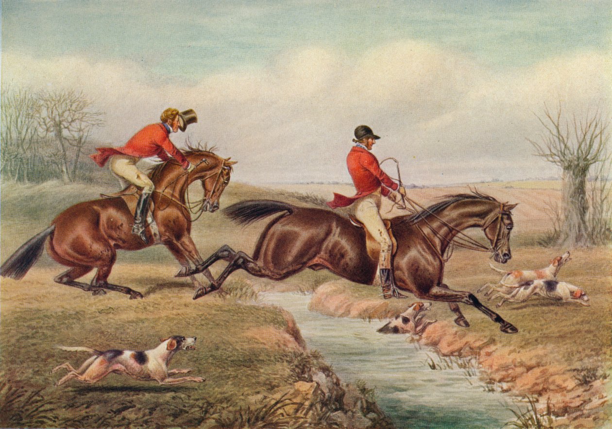 Over strømmen, c1800, 1922 af Henry Thomas Alken